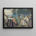 Eine Feier im Freien, Allegorie auf die eheliche Liebe - Isaac Oliver — gerahmtes Bild an der Wand