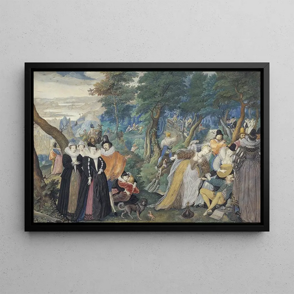 Isaac Oliver - A Party in the Open Air Allegory on Conjugal Love.webp