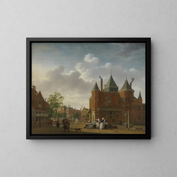 La waag Saint-Antoine à Amsterdam - Isaac Ouwater — gerahmtes Bild an der Wand