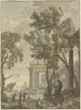 Seeschiff-Gemälde antik - Isaac de Moucheron — Ansicht des Kunstwerks