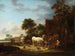 Landgasthof mit einem Pferd an der Wassertränke - Isaac van Ostade — Ansicht des Kunstwerks