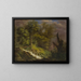 Landschaft mit Wasserfall - Isaak Fürstenberger — gerahmtes Bild an der Wand