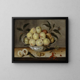 Isaak Soreau - Still Life With Peaches In A Chinese Porcelain Bowl.webp