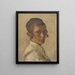 Portrait eines jungen orthodoxen Jungen - Isidor Kaufmann — gerahmtes Bild an der Wand