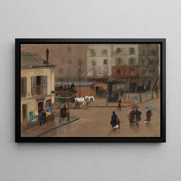 Carrefour 8. Februar 1871 - Isidore Pils — gerahmtes Bild an der Wand