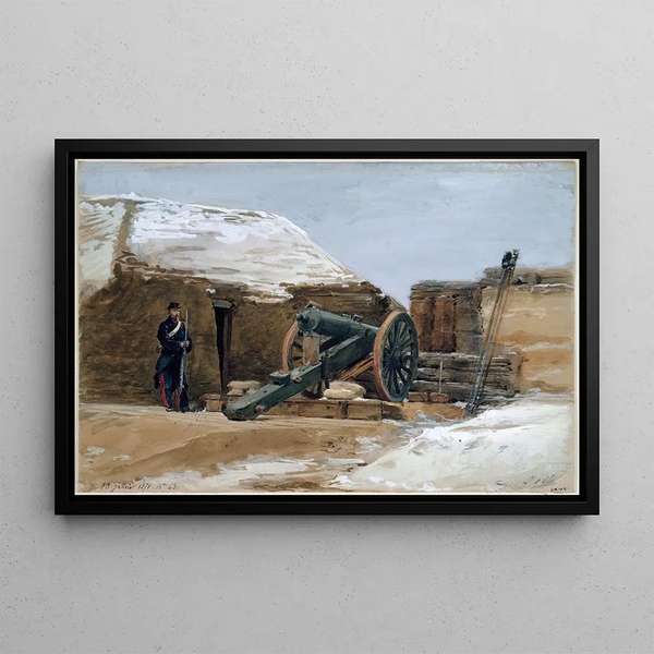 Le Bastion 63 - Isidore Pils — gerahmtes Bild an der Wand