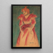 Chanteuse de cabaret - Isidre Nonell — gerahmtes Bild an der Wand