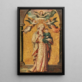 Italian School - The Coronation of the Madonna by Angels holding the Child.webp