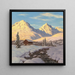 Sonnenaufgang im Schnee - Ivan Choults — gerahmtes Bild an der Wand
