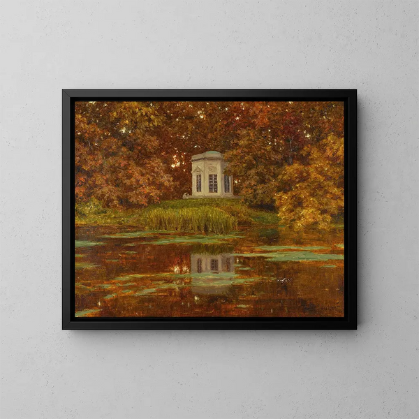 Teich im Park von Versailles - Ivan Fedorovich Choultse — gerahmtes Bild an der Wand