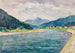 Landschaft mit Berg und Fluss - Ivan Ivanec — Ansicht des Kunstwerks