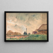 Arbeiten auf dem Feld im Dorf - Ivan Ivanec — gerahmtes Bild an der Wand