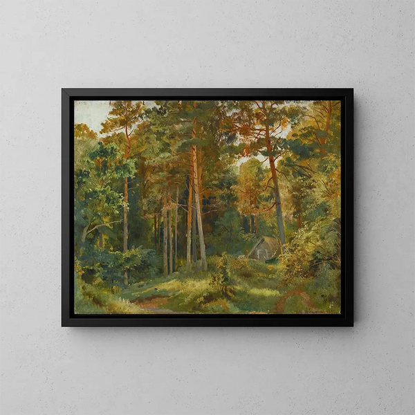 Der Mühle im Wald - Ivan Ivanovich Shishkin — gerahmtes Bild an der Wand