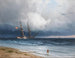 Boot am Meer - Ivan Konstantinovich Aivazovsky — Ansicht des Kunstwerks