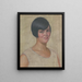 Portrait einer Frau - Ivan Rabuzin — gerahmtes Bild an der Wand