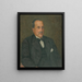 Portrait des Dr Medveckho - Ivan Abota — gerahmtes Bild an der Wand