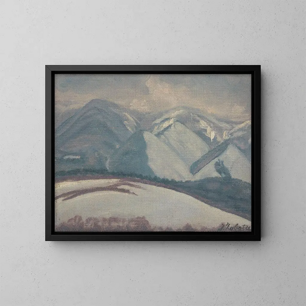Schneebedeckte Berge - Ivan Rabuzin — gerahmtes Bild an der Wand