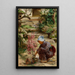 Im Garten - J Charles Arter — gerahmtes Bild an der Wand
