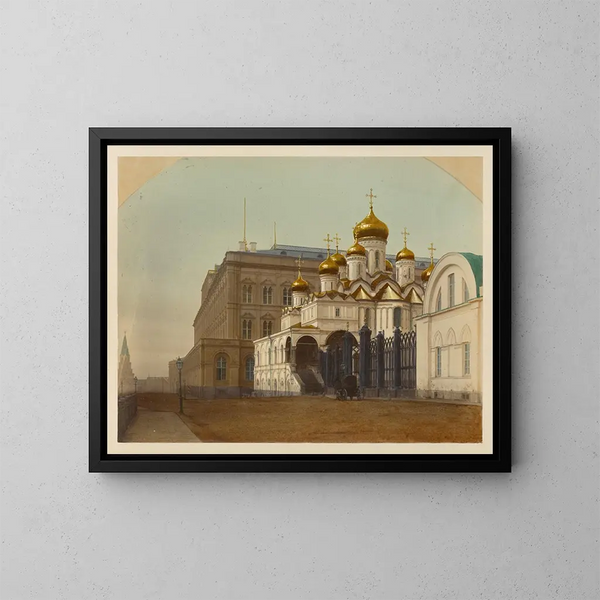 der Kathedrale des Erzengels Michael im Kreml - J Daziaro — gerahmtes Bild an der Wand