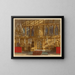 Ikonostase der Kathedrale Uspenski - J Daziaro — gerahmtes Bild an der Wand