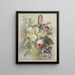 Blumenstrauß in einem hängenden Korb - J. H. van Loon — gerahmtes Bild an der Wand