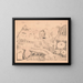 Zeugnis der Felsen - J Hale Powers Co — gerahmtes Bild an der Wand