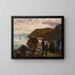Sentier am Flussufer des Murray, untere Bucht des Saint-Laurent - J Henry Sandham — gerahmtes Bild an der Wand