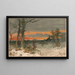 Winter-Gemälde - J. Mazzanovich — gerahmtes Bild an der Wand