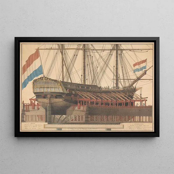 J Vos - Het schip Zoutman op kamelen.webp