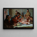 Weihnachtsabend in Sibirien - Jacek Malczewski — gerahmtes Bild an der Wand