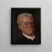 Kopf eines Mannes - Jacek Malczewski — gerahmtes Bild an der Wand