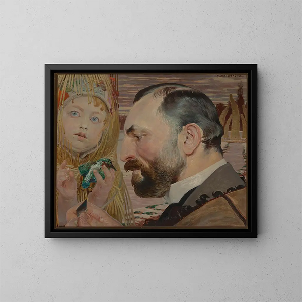 Portrait de Feliks Jasieski - Jacek Malczewski — gerahmtes Bild an der Wand