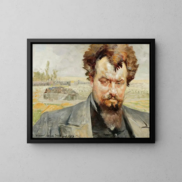 Portrait de Jan Kasprowicz - Jacek Malczewski — gerahmtes Bild an der Wand