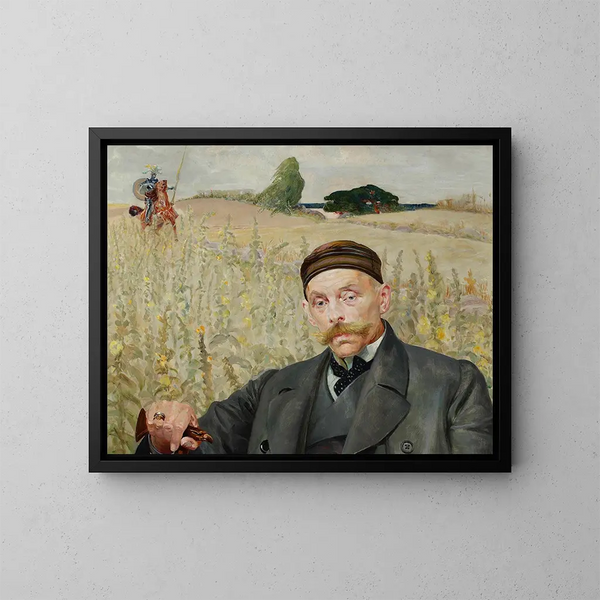 Portrait de Wacław Karczewski - Jacek Malczewski — gerahmtes Bild an der Wand