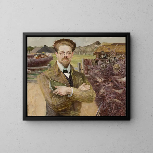 Portrait de Władysław Reymont - Jacek Malczewski — gerahmtes Bild an der Wand