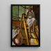 Satyre und ein Modell - Jacek Malczewski — gerahmtes Bild an der Wand