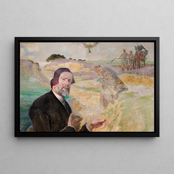 Jacek Malczewski - Selfportrait with a Polish road.webp