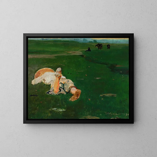 Jacek Malczewski - Shepherd girl in a meadow.webp