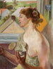 Seifenblasen Frau mit einer Tasse - Jacek Malczewski — Ansicht des Kunstwerks