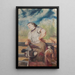 Frau, die Hühner schlüpft - Jacek Malczewski — gerahmtes Bild an der Wand