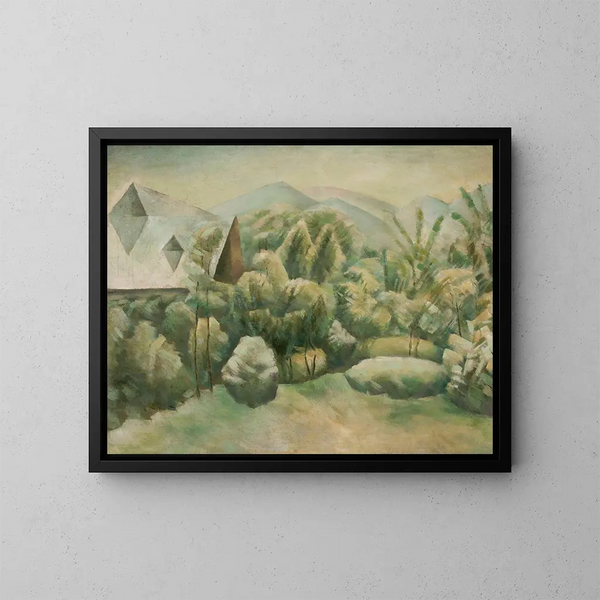 Garten in Zakopane - Jacek Mierzejewski — gerahmtes Bild an der Wand