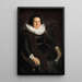 Portrait einer Frau - Jacob Adriaensz Backer — gerahmtes Bild an der Wand