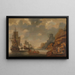 Eine französische Flotte in der Nähe einer felsigen Küste - Jacob Adriaensz Bellevois — gerahmtes Bild an der Wand