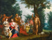 Saint Jean-Baptiste predigt - Jacob Andries Beschey — Ansicht des Kunstwerks