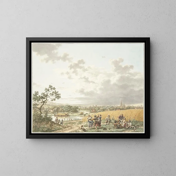 Nachmittags im Sommer und Himmel - Jacob Cats — gerahmtes Bild an der Wand