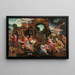 Saül und die Hexe von Endor - Jacob Cornelisz van Oostsanen — gerahmtes Bild an der Wand