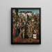 Die Kreuzigung - Jacob Cornelisz van Oostsanen — gerahmtes Bild an der Wand