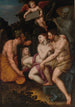 Allegorie der Vergänglichkeit der Schönheit und der irdischen Liebe - Jacob de Backer — Ansicht des Kunstwerks