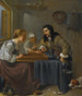 Ein Paar spielt Backgammon - Jacob Duck — Ansicht des Kunstwerks