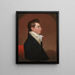 Portrait eines Mannes - Jacob Eichholtz — gerahmtes Bild an der Wand